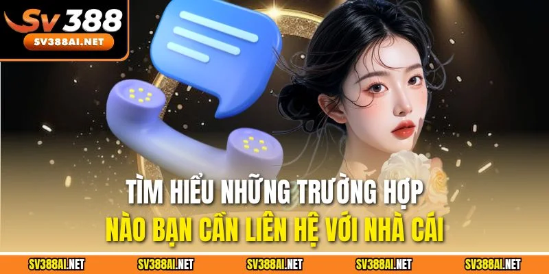 Tìm hiểu những trường hợp nào bạn cần liên hệ với nhà cái